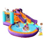 Pula Pula Inflável Com Escorregador E Piscina De Água – Brinquedo Para Festa Infantil Multi Park