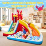 Castelo Inflável Pula Pula Com Escorregador E Piscina - Brinquedo Infantil Grande - Imagem 3