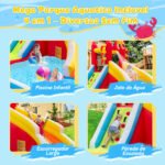 Castelo Inflável Pula Pula Com Escorregador E Piscina - Brinquedo Infantil Grande - Imagem 4