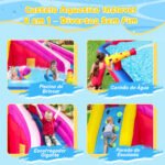 Pula Pula Inflável Com Escorregador E Piscina De Água - Brinquedo Para Festa Infantil Multi Park - Imagem 5