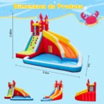 Castelo Inflável Pula Pula Com Escorregador E Piscina - Brinquedo Infantil Grande - Imagem 6