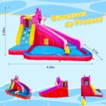 Pula Pula Inflável Com Escorregador E Piscina De Água - Brinquedo Para Festa Infantil Multi Park - Imagem 7