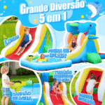 Mult Park Inflável Tobogã Piscina De Bolinhas C/ Motor- Diréto Da Fábrica Promoção - Imagem 2