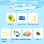 Pula Pula Inflável Com Escorregador E Piscina De Água – Brinquedo Para Festa Infantil Multi Park - Imagem 7